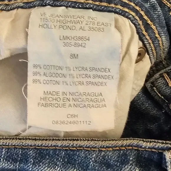 LEE Classic Straight Leg Blue Women's Jeans Size 8 - Picture 4 of 5